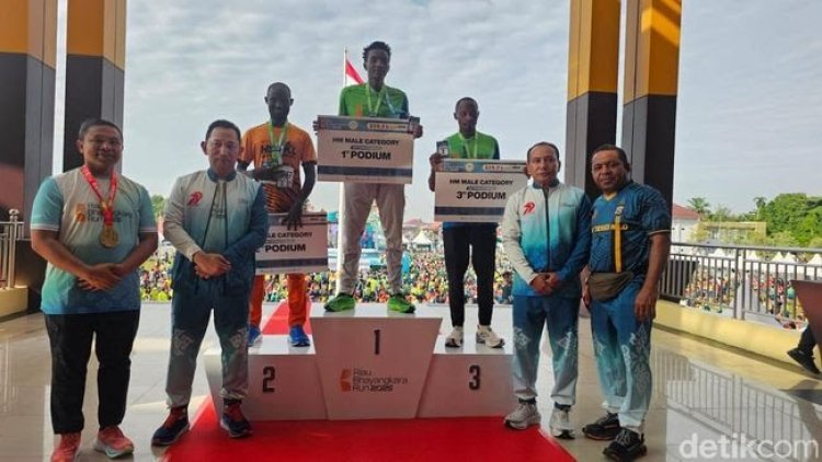 Riau Bhayangkara Run 2025  Dimenangkan Pelari Kenya : Untuk Pelestarian TNTN Basmi Mafia Hutan