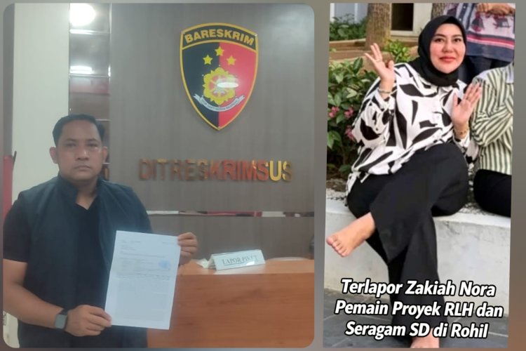 Zakiah Nora Dilaporkan Ke Dirreskrimsus Polda Riau Karena Baju Seragam SD Di Rohil