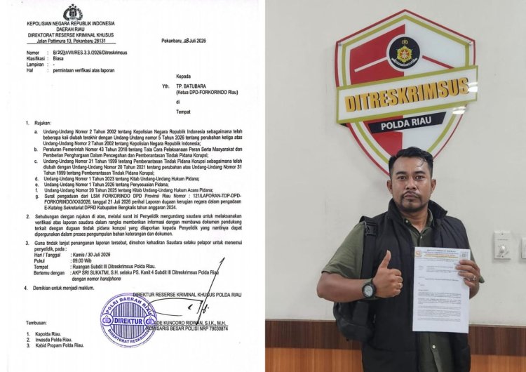 Makan Minum Sekwan Bengkalis Lagi Digarap Polda Riau